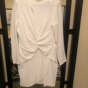 Dress the Population long sleeve draped dress